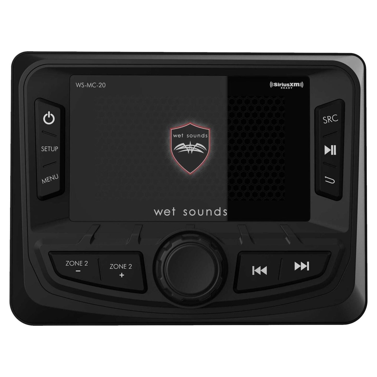 WS-MC-20 | Wet Sounds Compact 2-Zone Media Receiver Source Unit with SiriusXM-Ready® and NMEA 2000 Connectivity